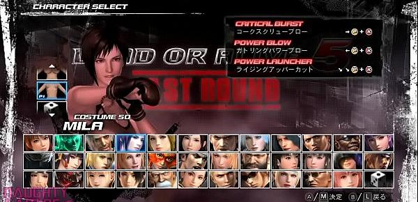  Dead Or Alive 5 Last Round Naked Mods (All Women Nude)